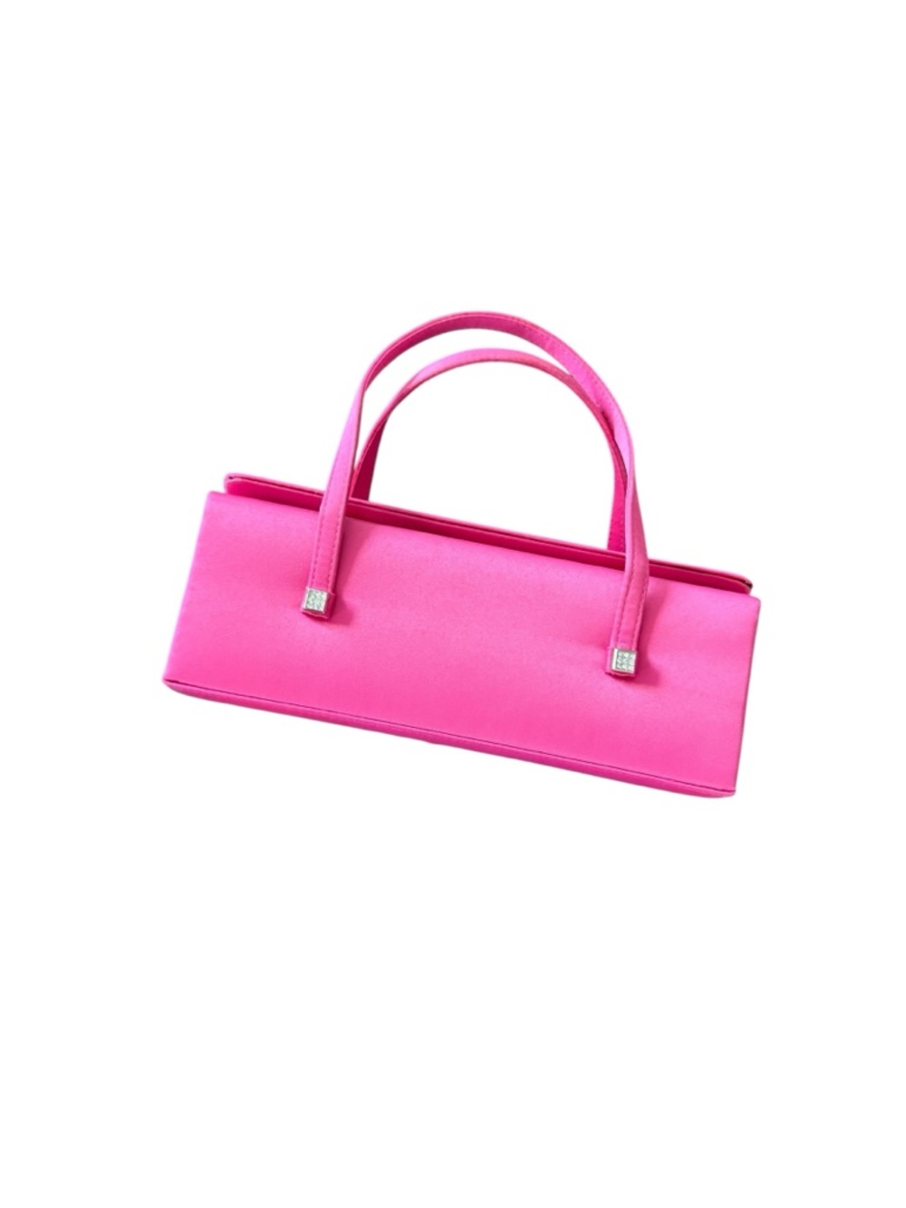 Pink rectangle satin Handbag